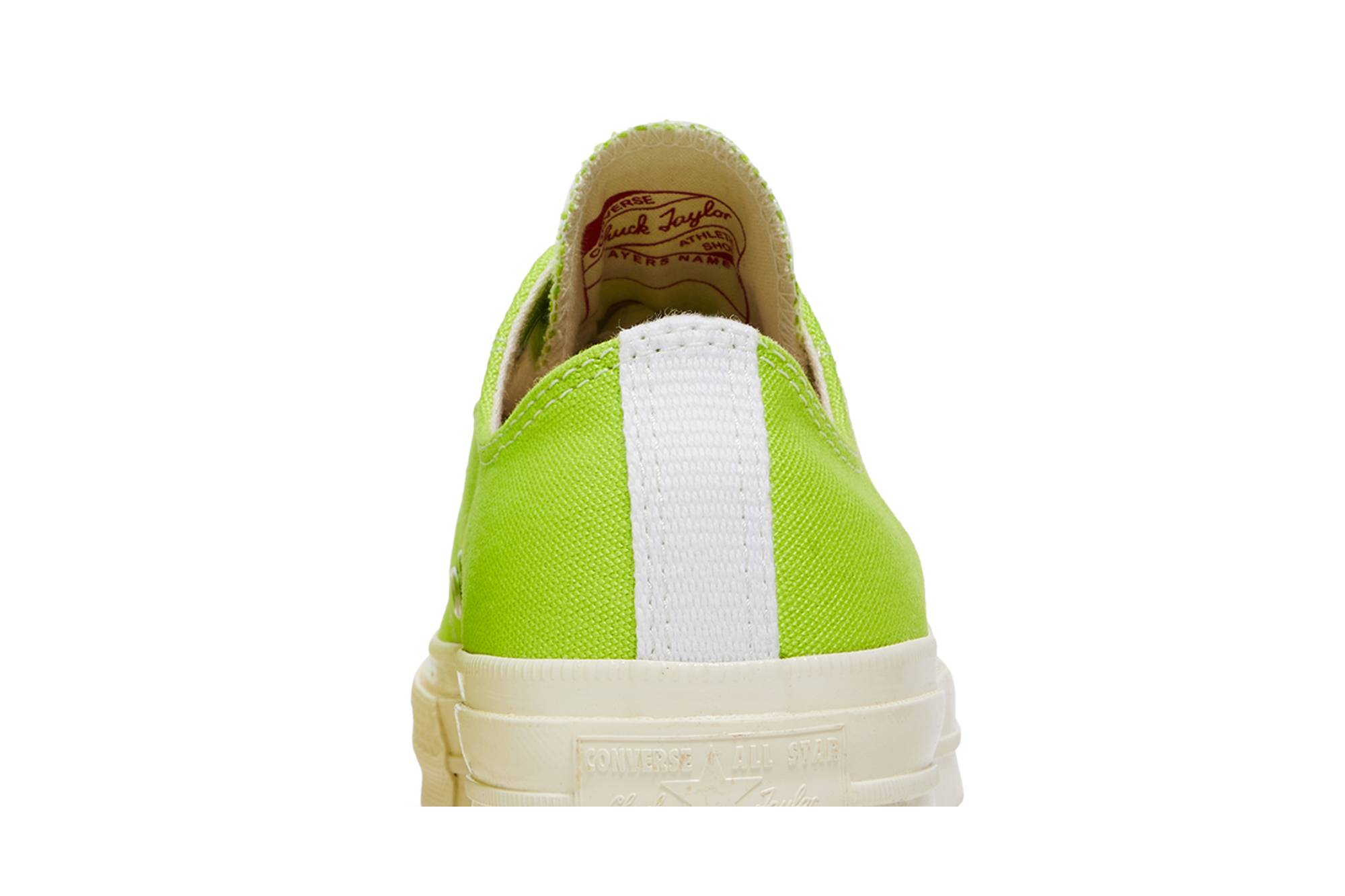 Sizing Comme des Garçons PLAY x Converse Chuck Taylor All-Star '70 Low 'Verde Brillante' 168302C