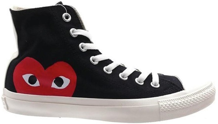 川久保玲 PLAY x Converse Chuck Taylor All Star 高帮“黑色” 1CK710 Sizing 川久保玲 PLAY x Converse Chuck Taylor All Star 高帮“黑色” 1CK710