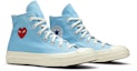 Cheap Comme des Garçons PLAY x Converse Chuck Taylor All-Star '70 High 'Biru Terang'