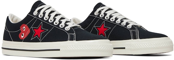Comme des Garçons Play x Converse One Star「黑白」 A01791C Cheap Comme des Garçons Play x Converse One Star「黑白」 A01791C