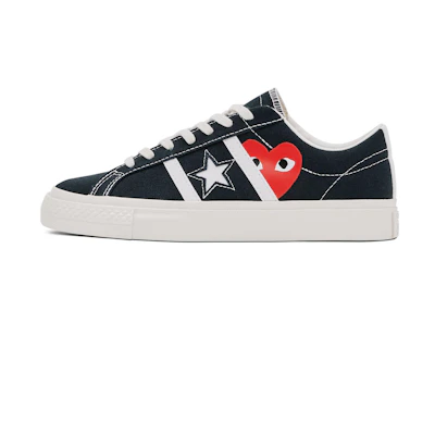CDG PLAY Converse One Star Academy Pro 'Black Egret'