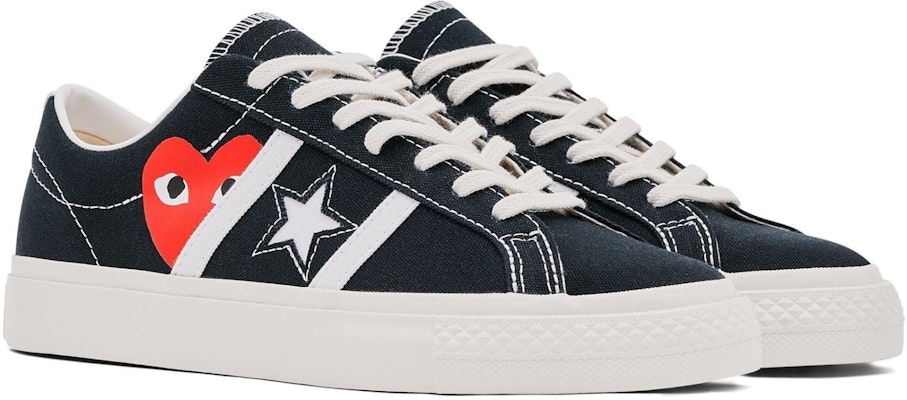 Comme des Garçons PLAY x Converse One Star Academy Pro 'Black Egret' A09870C Lookbook Comme des Garçons PLAY x Converse One Star Academy Pro 'Black Egret' A09870C