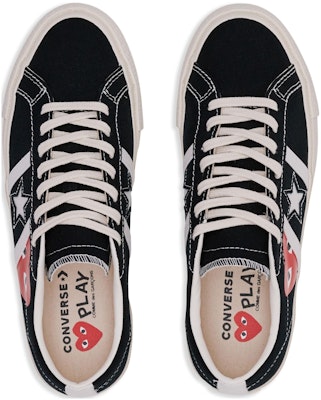 Comme des Garçons PLAY x Converse One Star Academy Pro 'Black Egret' A09870C Shop Comme des Garçons PLAY x Converse One Star Academy Pro 'Black Egret' A09870C