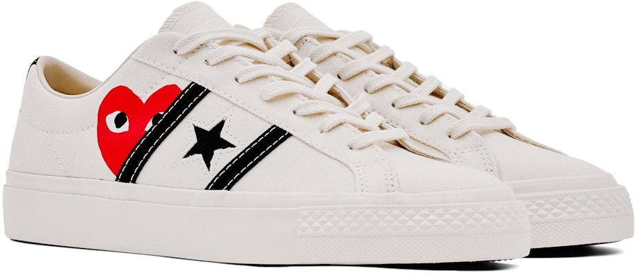 Comme des Garçons PLAY x Converse One Star Academy Pro 'Hitam Susu' A09878C Shop Comme des Garçons PLAY x Converse One Star Academy Pro 'Hitam Susu' A09878C