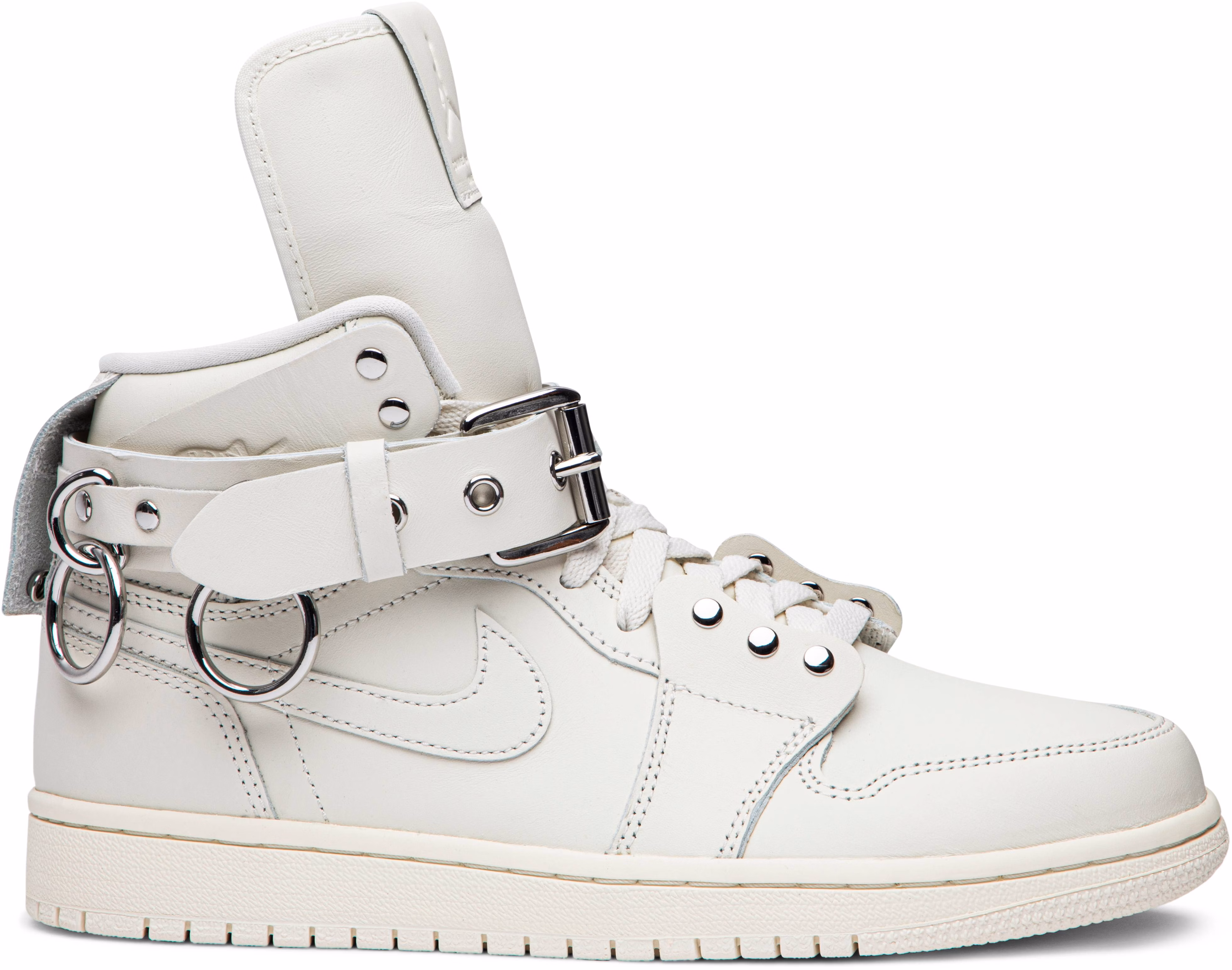 Comme des Gar ons x Air Jordan 1 Retro Strap High White CN5738