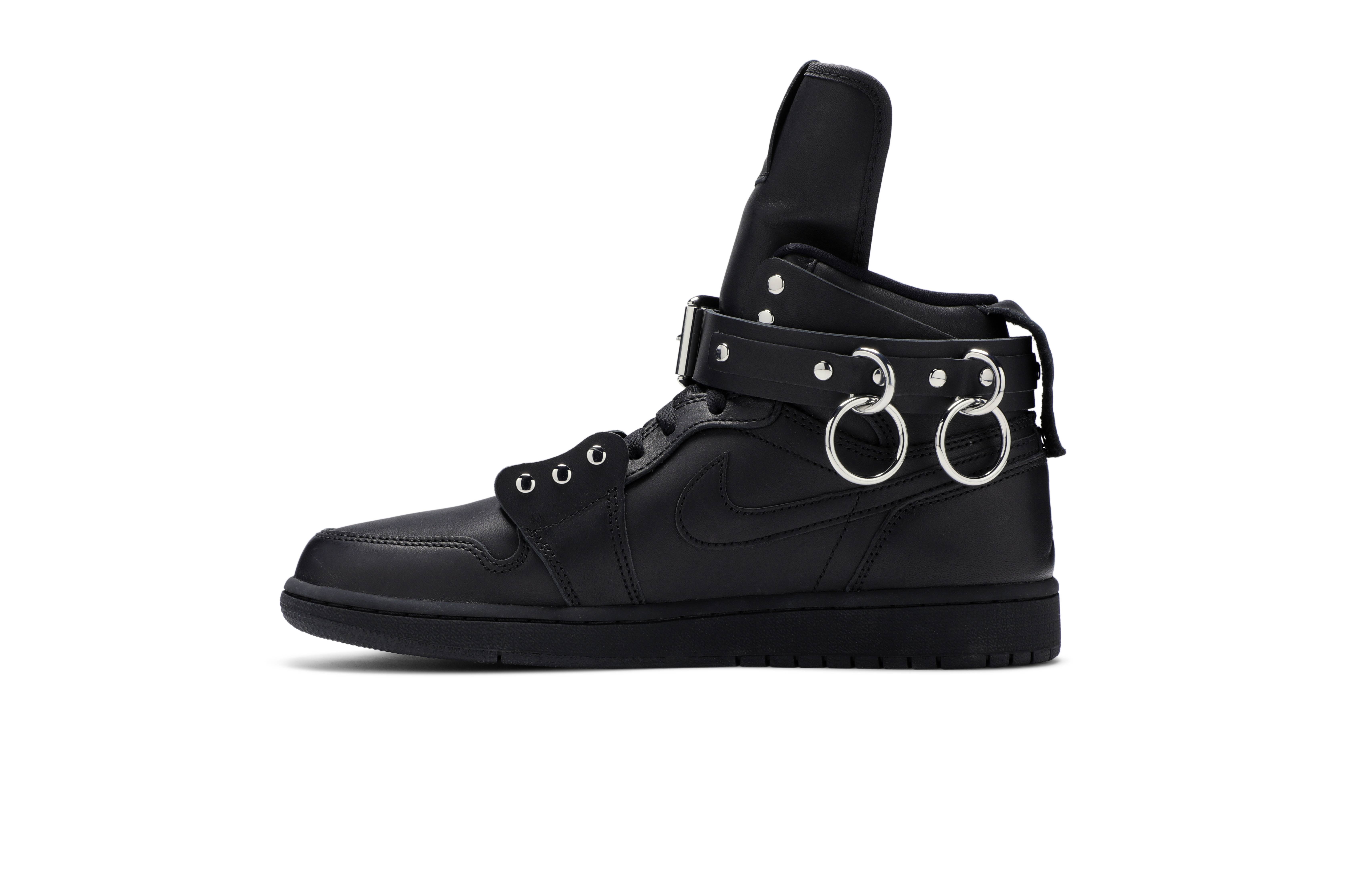 Buy Comme des Garcons x Air Jordan 1 Retro Strap High Black CN5738 001 Novelship