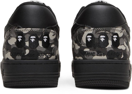 Comme des Garçons x BAPE Bapesta Low 'Camo Negro' BPCDG191-BLK Details for Comme des Garçons x BAPE Bapesta Low 'Camo Negro' BPCDG191-BLK