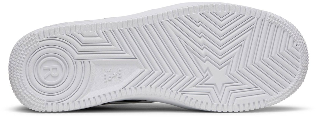 コムデギャルソン x BAPE ベイプスタ ロー "白カモ" BPCDG191-WHT Shop コムデギャルソン x BAPE ベイプスタ ロー "白カモ" BPCDG191-WHT