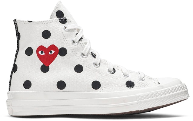 Comme des Garçons x Converse Chuck Taylor All Star 70 Hi 'White Polka Dot' 157251C Buy Comme des Garçons x Converse Chuck Taylor All Star 70 Hi 'White Polka Dot' 157251C