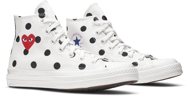 Comme des Garçons x Converse Chuck Taylor All Star 70 Hi 'White Polka Dot' 157251C Cheap Comme des Garçons x Converse Chuck Taylor All Star 70 Hi 'White Polka Dot' 157251C