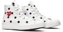 Cheap Comme des Garçons x Converse Chuck Taylor All Star 70 Hi 'Putih Polka Dot' 157251C