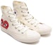 Shop Comme des Garçons x Converse All Star Hi 'Putih' 1CL876