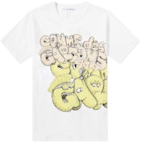 Comme des Garçons x KAWS Edition Logo T-Shirt 'White Yellow' Comme des Garçons x KAWS Edition Logo T-Shirt 'White Yellow'