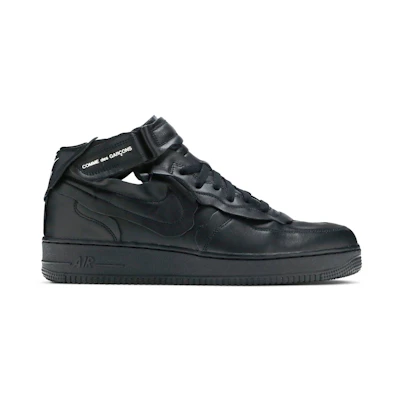 CDG Nike Air Force 1 Mid 'Triple Black'