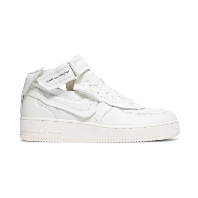 CDG Nike Air Force 1 Mid 'Triple White'