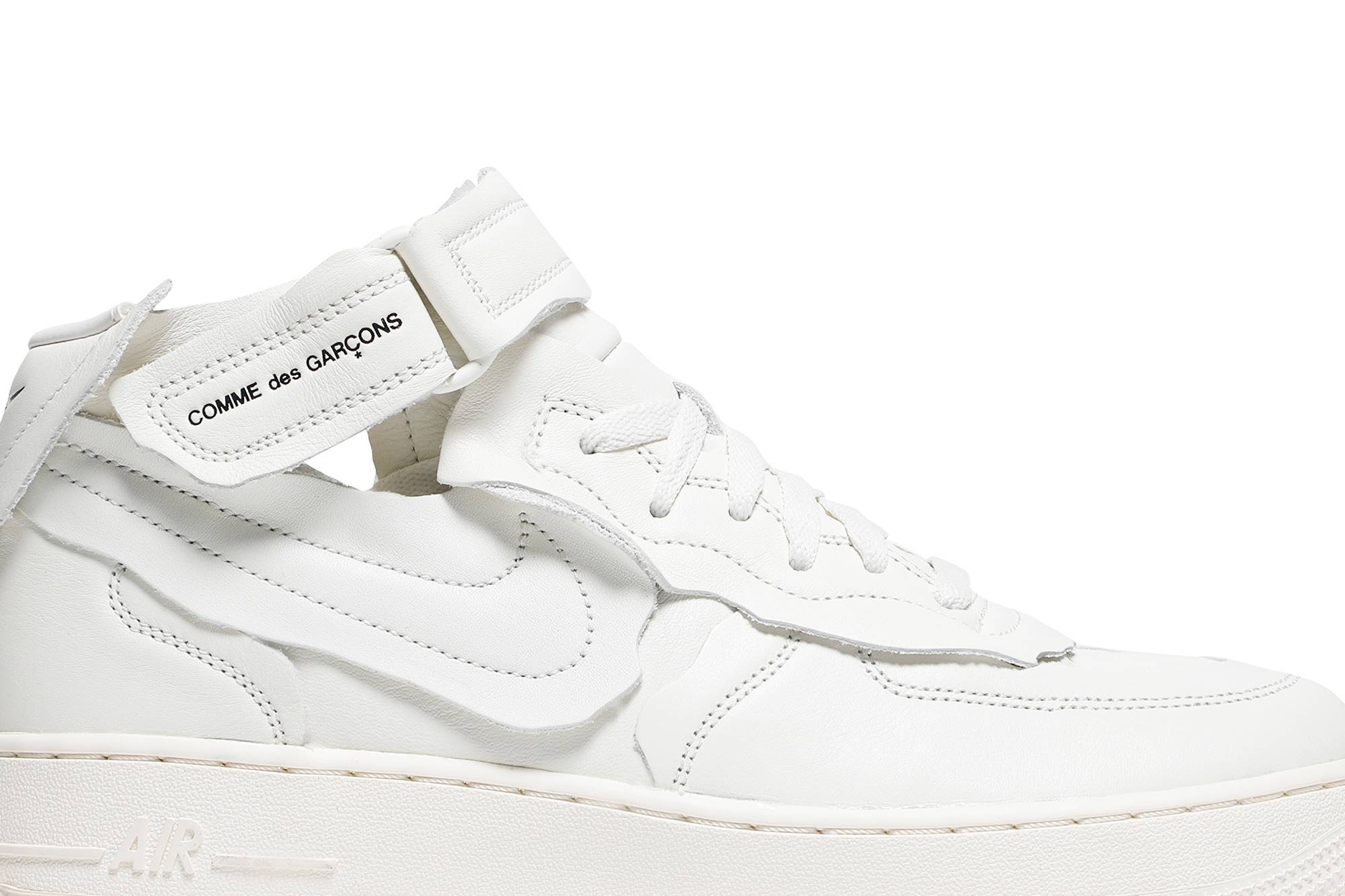 Order コムデギャルソン×ナイキAF1ミッド トリプルホワイト DC3601-100