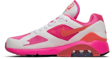Comme des Garçons x Nike Air Max 180 'Putih Merah Jambu' AO4641-600 Lookbook Comme des Garçons x Nike Air Max 180 'Putih Merah Jambu' AO4641-600