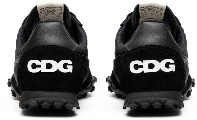 Comme des Garçons x Nike Waffle Racer 17 'Black' AA9709-001 Details for Comme des Garçons x Nike Waffle Racer 17 'Black' AA9709-001