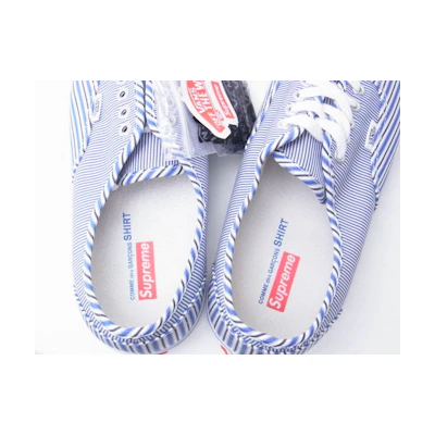 CDG Supreme Vans Era 'Pinstripe'