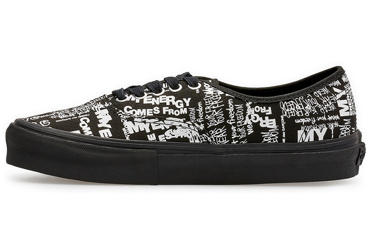 Comme des Garçons x Vans Authentic LX 'Graffiti - Black' VN0A33TASO7