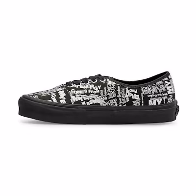 CDG Vans Authentic LX 'Graffiti - Black'