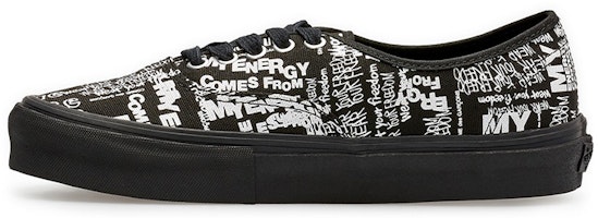 Comme des Garçons x Vans Authentic LX 'Graffiti - Black' VN0A33TASO7 Comme des Garçons x Vans Authentic LX 'Graffiti - Black' VN0A33TASO7