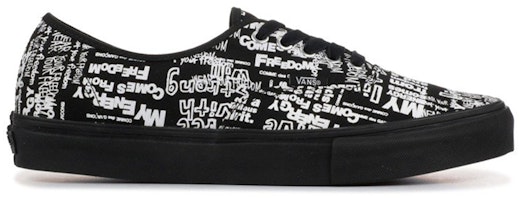 Comme des Garçons x Vans Authentic LX 'Grafiti - Hitam' VN0A33TASO7 Order Comme des Garçons x Vans Authentic LX 'Grafiti - Hitam' VN0A33TASO7