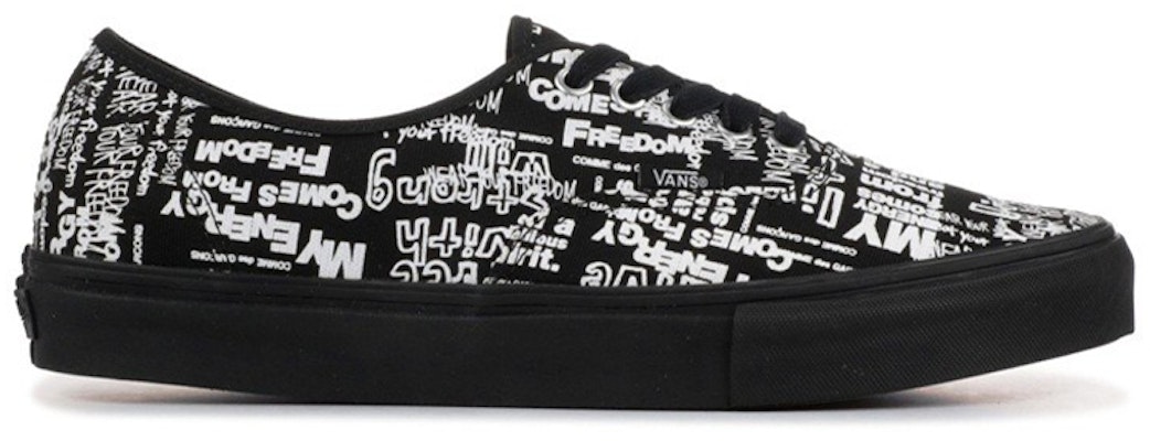 Comme des Garçons x Vans Authentic LX 'Graffiti - Black' VN0A33TASO7 Order Comme des Garçons x Vans Authentic LX 'Graffiti - Black' VN0A33TASO7