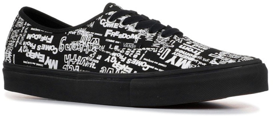 Comme des Garçons x Vans Authentic LX 'Grafiti - Hitam' VN0A33TASO7 Lookbook Comme des Garçons x Vans Authentic LX 'Grafiti - Hitam' VN0A33TASO7