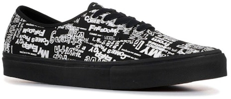 Comme des Garçons x Vans Authentic LX 'Grafiti - Hitam' VN0A33TASO7 Lookbook Comme des Garçons x Vans Authentic LX 'Grafiti - Hitam' VN0A33TASO7