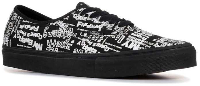 Comme des Garçons x Vans Authentic LX 'Graffiti - Negro' VN0A33TASO7 Lookbook Comme des Garçons x Vans Authentic LX 'Graffiti - Negro' VN0A33TASO7