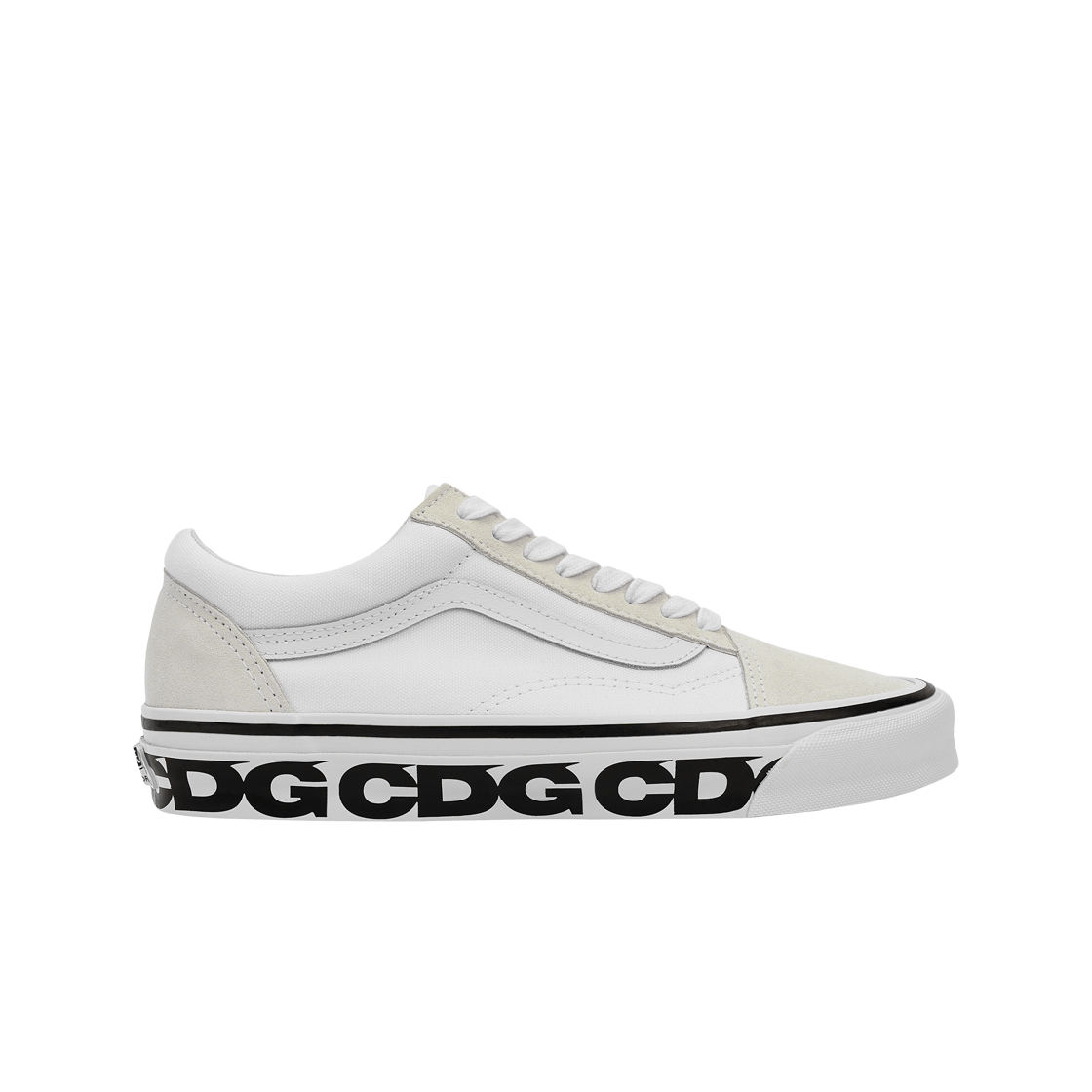 Buy コムデギャルソン×Vansオールドスクール(白) VN0A4P3XQLZ