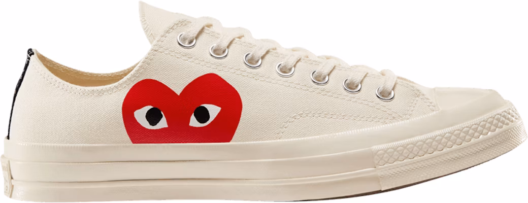 Comme des Garons Play x Converse Chuck 70 Low 2023 'Milk' A08795C Buy Comme des Garons Play x Converse Chuck 70 Low 2023 'Milk' A08795C