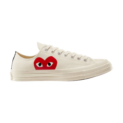 Comme des Garons Play Converse Chuck 70 Low 2023 'Milk'
