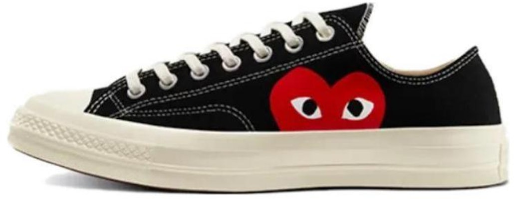 Comme des Garons PLAY x Converse Chuck 70 Low 2023 'Black' A08796C Buy Comme des Garons PLAY x Converse Chuck 70 Low 2023 'Black' A08796C