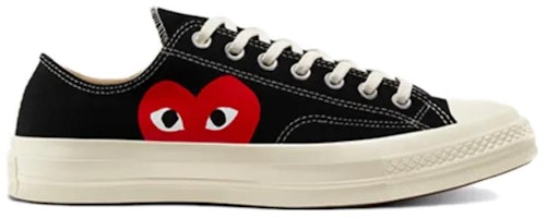 Comme des Garçons PLAY x Converse Chuck 70 Low 2023 'Hitam' A08796C Lookbook Comme des Garçons PLAY x Converse Chuck 70 Low 2023 'Hitam' A08796C