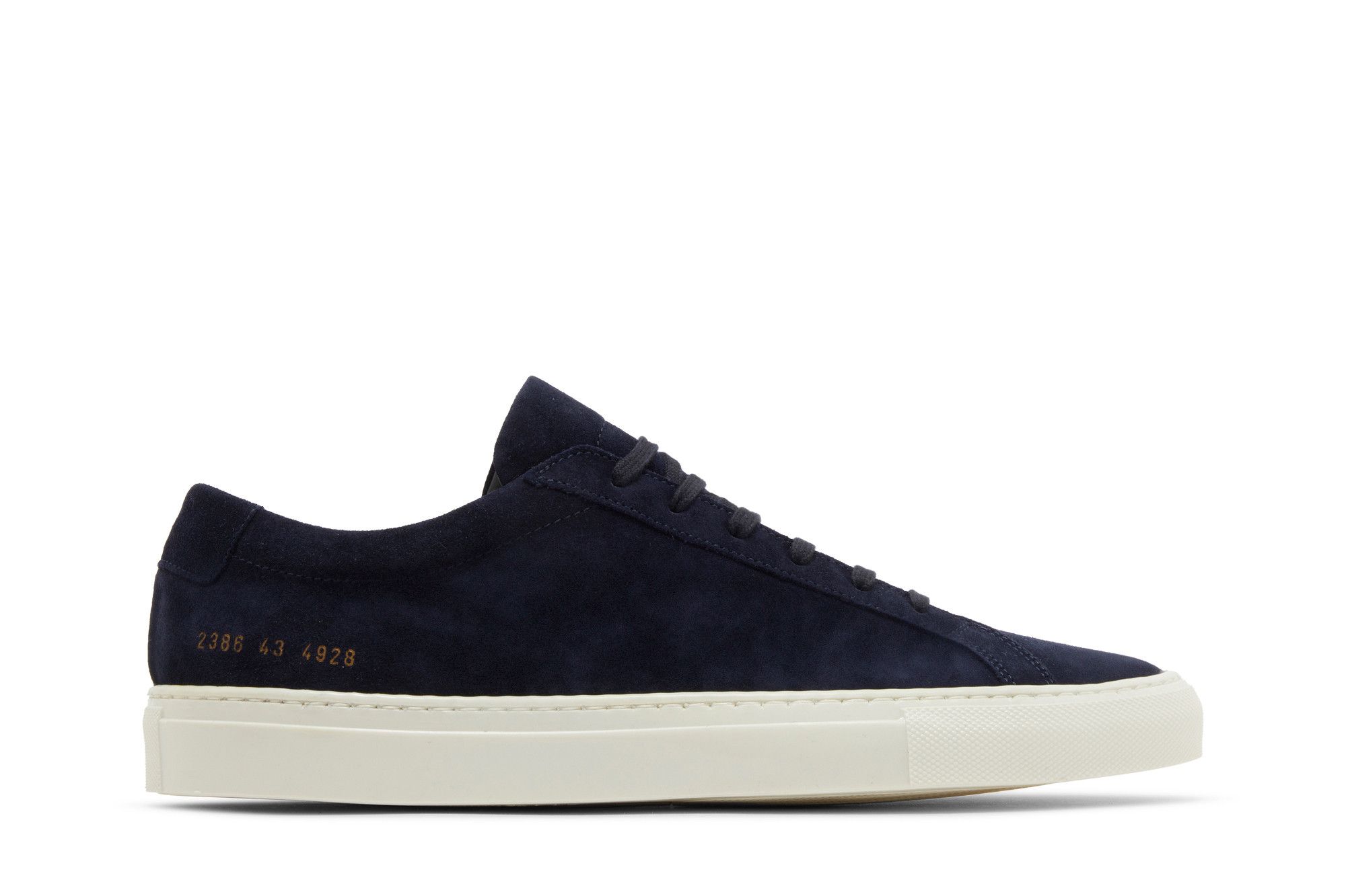 Common Projects Achilles 'Waxed Suede - Navy' 2386-4928