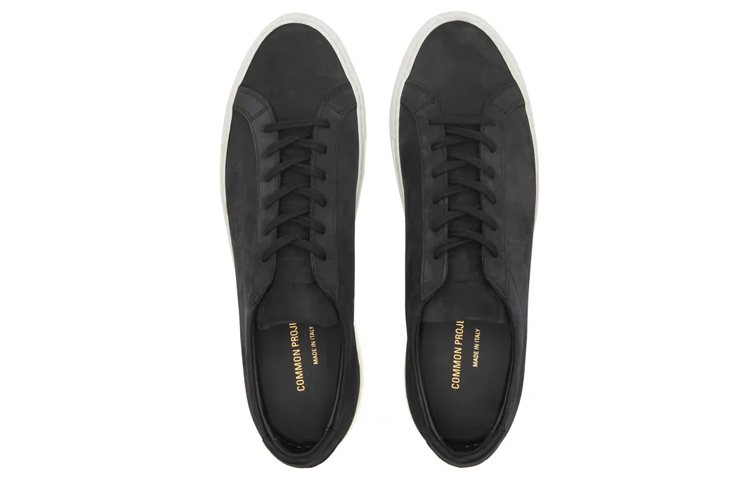 Lookbook Common Projects 阿基里斯低帮 '黑色麂皮' 2366-7547