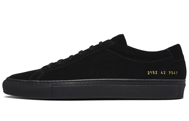 Common Projects Achilles Low 'Black Suede' 2152-7547