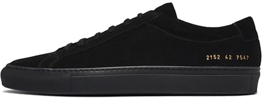 Common Projects Achilles Low 'Black Suede' 2152-7547 Common Projects Achilles Low 'Black Suede' 2152-7547