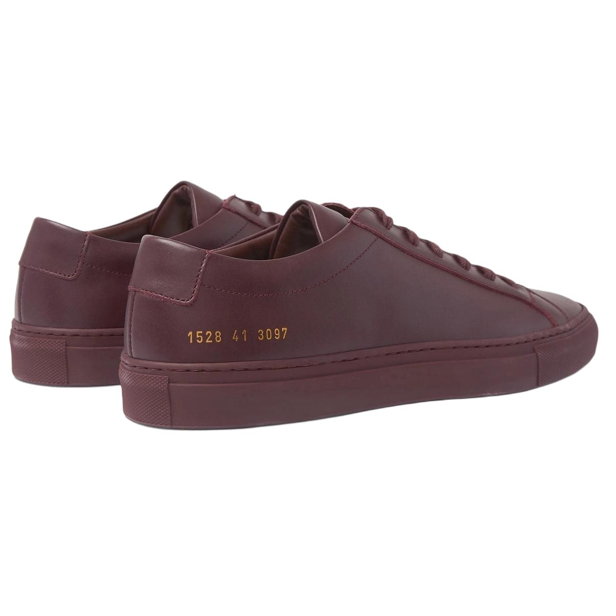 Shop Common Projects Achilles Low ''Bordeaux'' Sneaker 1528-3097