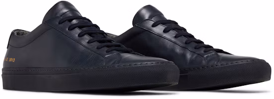 Cheap Common Projects Achilles Low 'Navy' - Navy Sneaker Lelaki Kasual 1528-3013