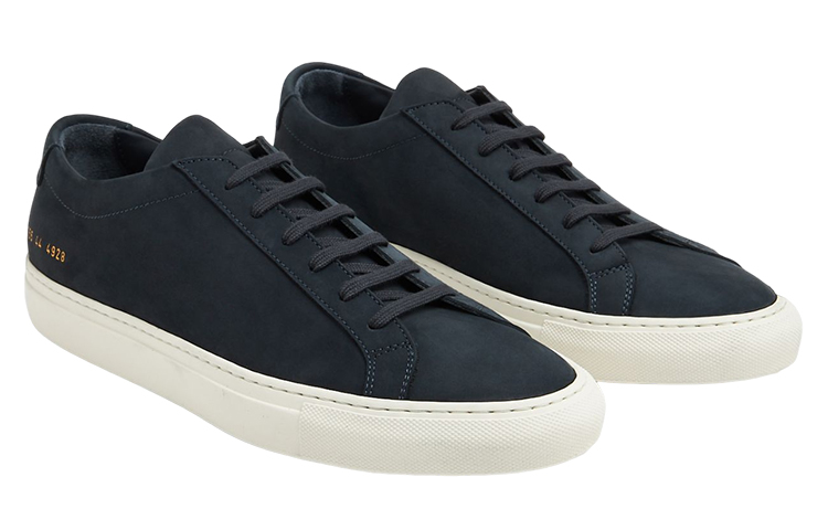 Lookbook Common Projects Achilles Low ''Nubuck Navy'' Scarpe Sneakers 2366-4928