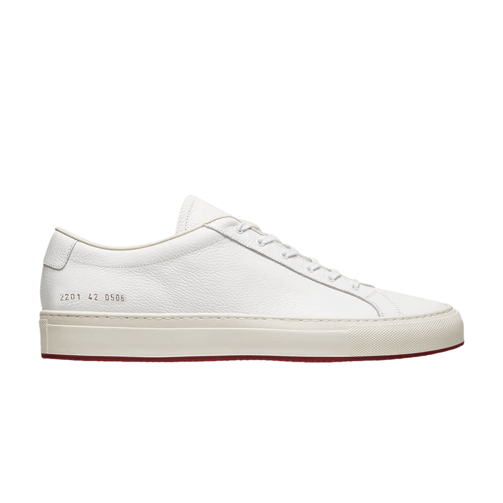 Common Projects Achilles Premium 'White Red' 2201-0506