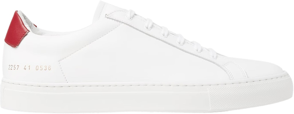 Common Projects Achilles Retro Low White Red 2257 0536 2257