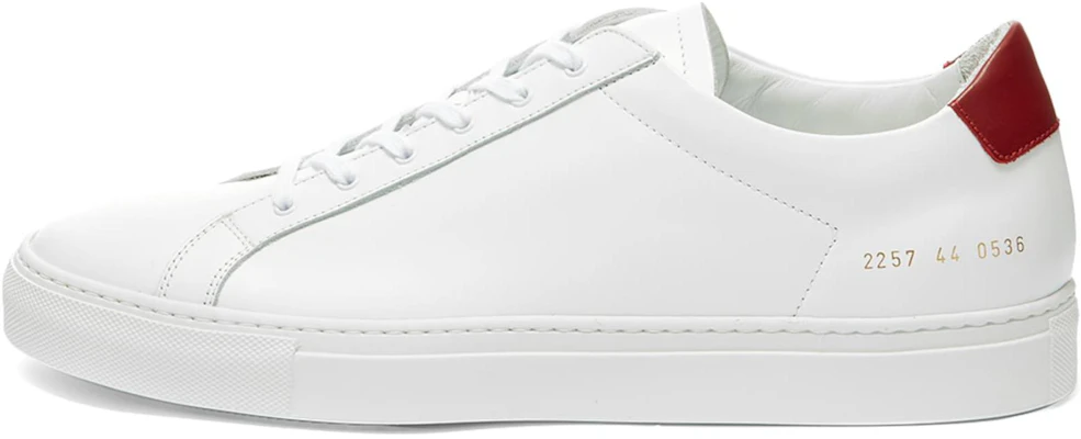 Common Projects Achilles Retro Low ''Blanc Rouge'' 2257-0536 Buy Common Projects Achilles Retro Low ''Blanc Rouge'' 2257-0536
