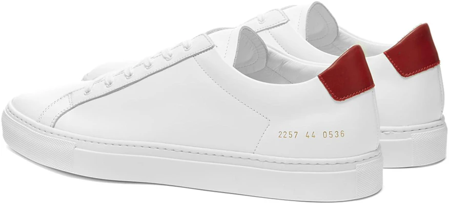 Common Projects Achilles Retro Low ''Blanc Rouge'' 2257-0536 Shop Common Projects Achilles Retro Low ''Blanc Rouge'' 2257-0536