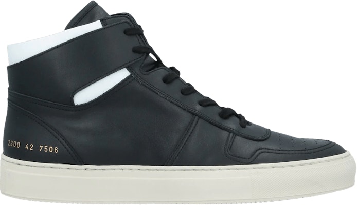 Common Projects BBall High 'Hitam Putih' sneakers pria. 2300-7506 Buy Common Projects BBall High 'Hitam Putih' sneakers pria. 2300-7506
