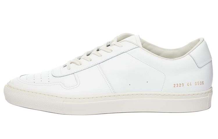 COMMON PROJECTS Bball Low Leather Sneakers White Low-Top Casual Shoes 2329-0506