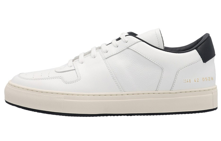 COMMON PROJECTS Decades Low-Top Sneakers White/Black Fashion Casual Shoes 2348-0528